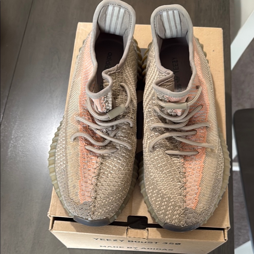 Adidas Yeezy Boost 350 V2 in Tan and Orange